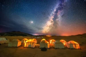 desert camping in sand dunes, Jaisalmer